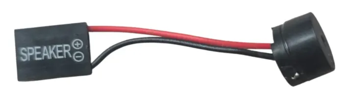 Alto-falante (speaker) / buzzer eletrônico c/ fiação e conector para reposição em placa