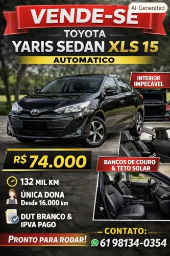 Toyota Yaris XLS 1.5 Flex 16V 5P Aut. 2019