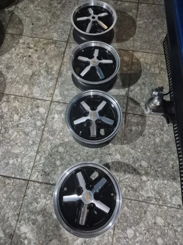 Jogo de roda aro 14 para opala, maverick, ford gm 5x114 e derivados