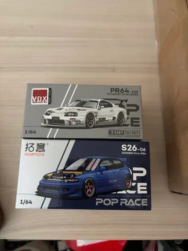 Civic Eg6 Pandem Pop Race X Xcartoys + Toyota Supra Top Secret Zamac