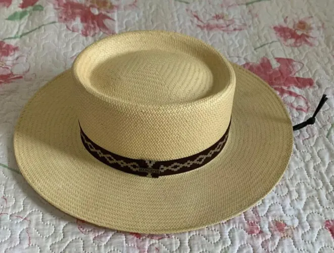 Chapéu Marcatto Feminino Gaúcho Campeiro Palha Natural