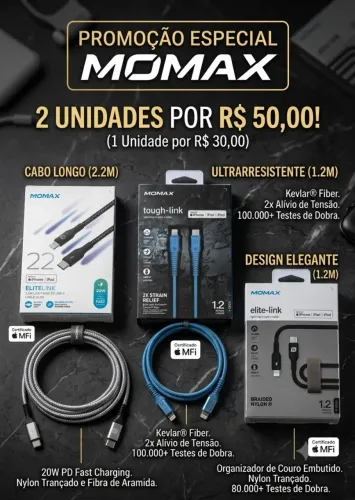 Carregador Momaxx iPhone Original