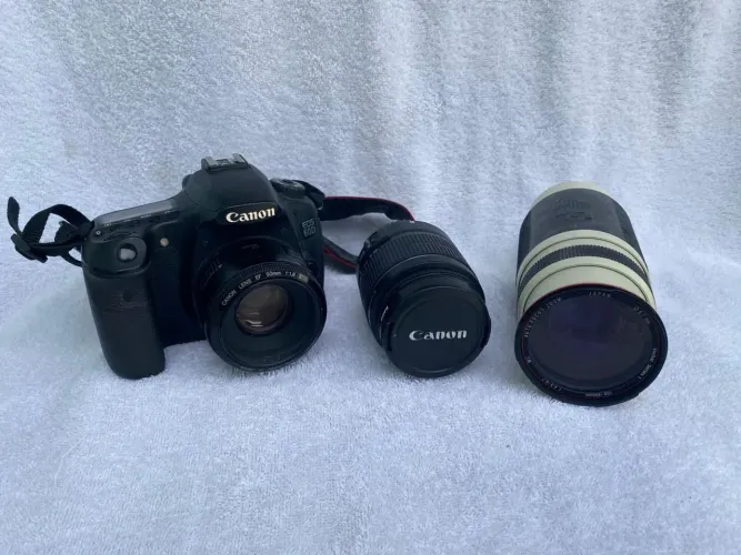 Câmera Canon 60D + 3 Lentes - Kit Completo