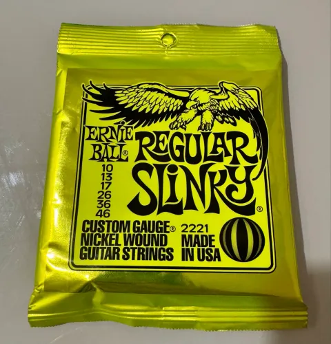 Encordoamento Guitarra Ernie Ball 0.10 Regular Slinky - Original e Lacrado