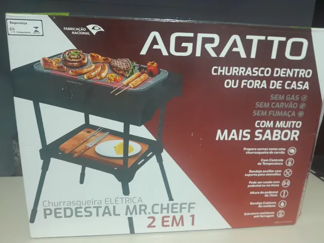 Churrasqueira eletrica agratto 110v