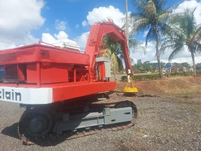 Escavadeira poclain lc 80 esteira com eletro imã