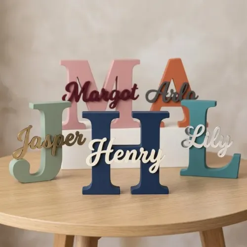 Letra Personalizada Nome decoração - Placa com nome e inicial