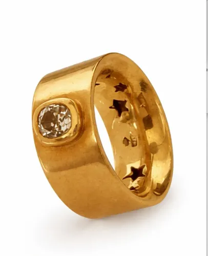 ANEL EXCLUSIVO H. STERN EM OURO 18K COM DIAMANTE NATURAL DE 1 QUILATE