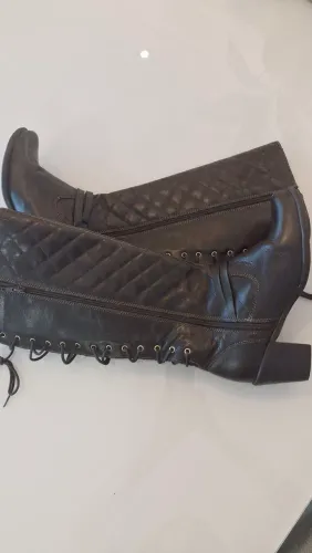 BOTA DE COURO CANO LONGO