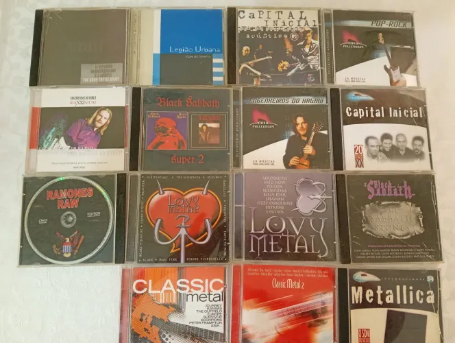 Cds, clássicos rock
