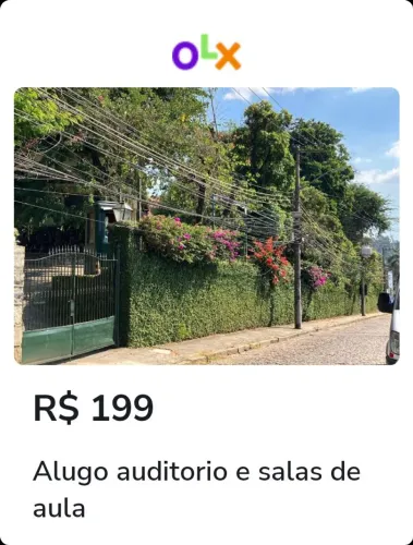 Alugo salas de aula e auditoro