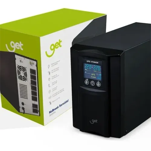 Nobreak Senoidal Get 3000VA Aut 115V com 8 Tomadas Frete Grátis