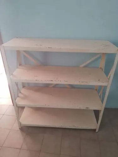 Estante de aço com 4 prateleiras