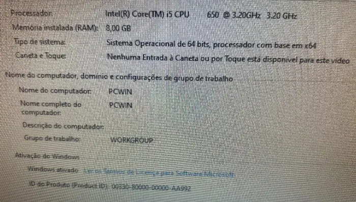 COMPUTADOR CORE I5 (LEIA COM ATENÇÃO)