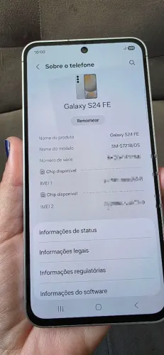 S24 FE SM-S721B/DS 256GB e 8GB