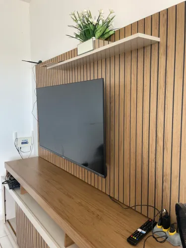 Rack Com Painel Para TV até 65 Polegadas Life Marrom Caemmun