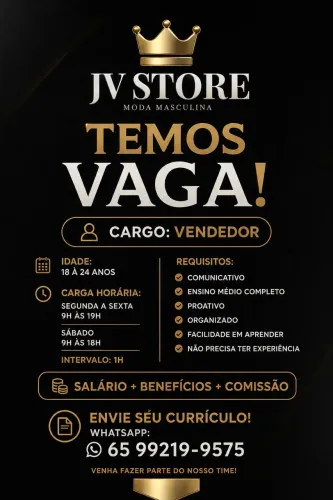 VAGA VENDEDOR ( A ) 