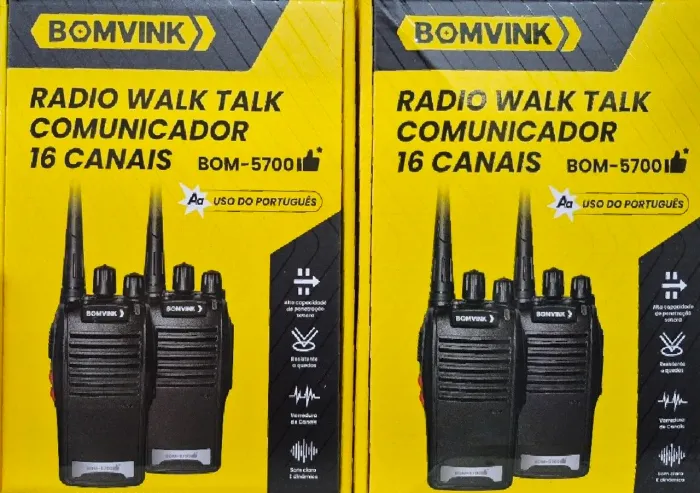 CONJ DE RADIO COMUNICADOR 16 CANAIS REF: BOM-5700