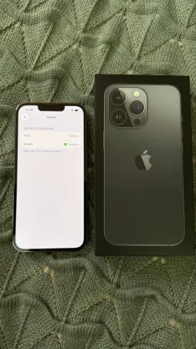 Iphone 13 pro 256gb 91% saúde da bateria + carregador