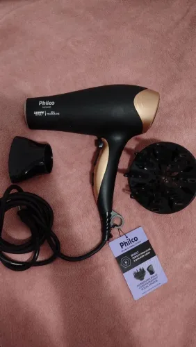 SECADOR DE CABELO PHILCO COM DIFUSOR DE CACHOS