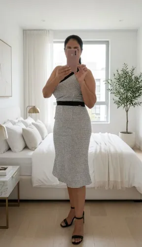 Vestido Ponto A P&B 