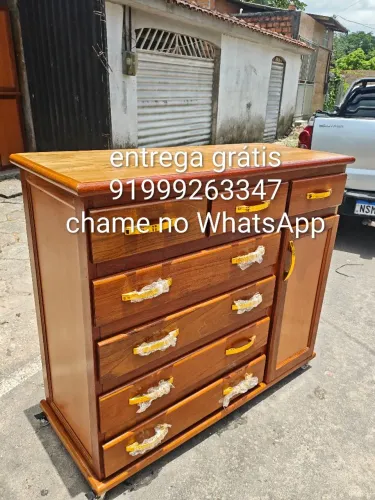 Cômoda sapateira com 7 gavetas nova frete grátis