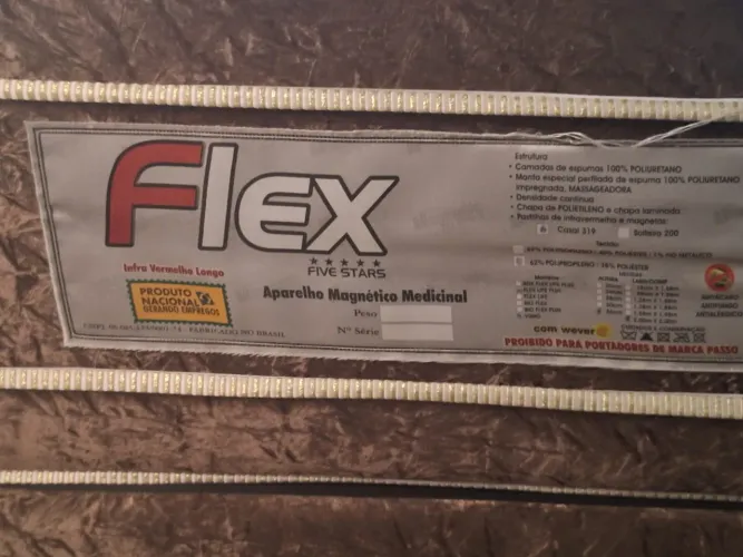cama box King com colchão Flex Five Stars (magnético/massageador)