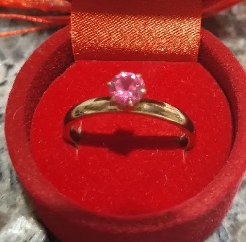 Anel solitário bijou