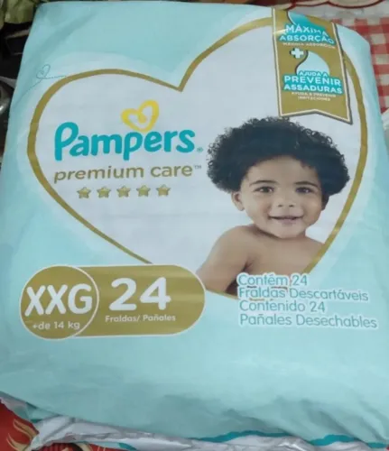 Fralda pampers premium care xxg