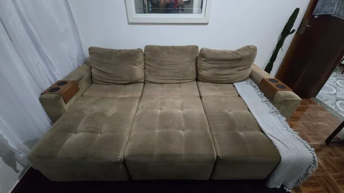 VENDO SOFÁ RETRÁTIL USADO - VIRA CAMA