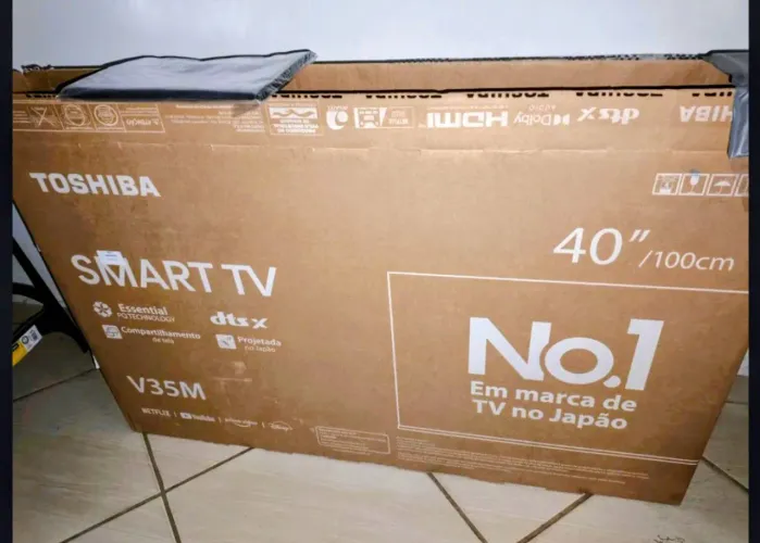 Smart Tv Dled 40 Full-Hd Toshiba 40" Vidaa 2 Hdmi na caixa com nota fiscal