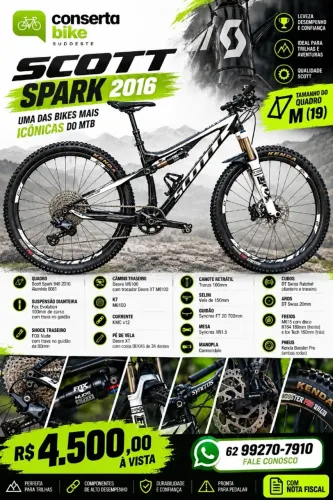 BICICLETA SCOTT SPARK 940 2016 M (19)