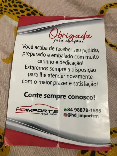 Vendedor de peças de todo tipo de carro 