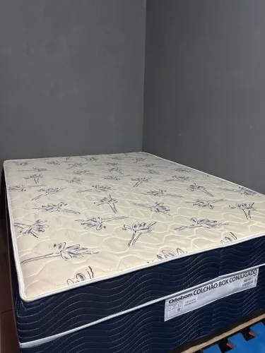 Cama Box Casal Ortobom Conjugado 43x138x188cm Physical Blue