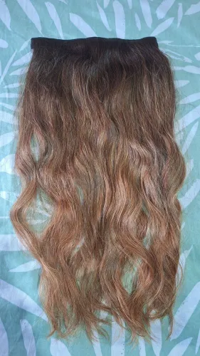 Cabelo humano ondulado