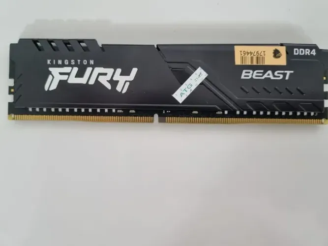 Memória RAM Kingston Fury Beast 16GB, 2666MHz, DDR4, CL16, Modelo: KF426C16BB1/16