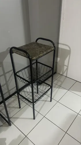 Fruteira com tampo de granito|Suporte pra galao