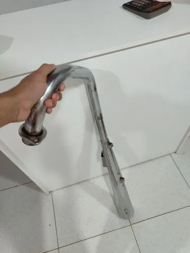 Escapamento Silencioso polimet (estilo original). Para Titan 150, Fan 150 e Fan 125 09
