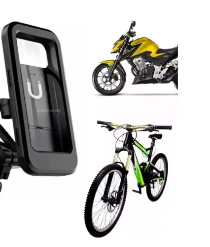 Suporte Case Magnético Á Prova D'água Para Bicicleta E Moto