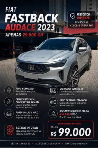 Fiat Fastback Audace 1.0 200 T. Flex AUT 2023