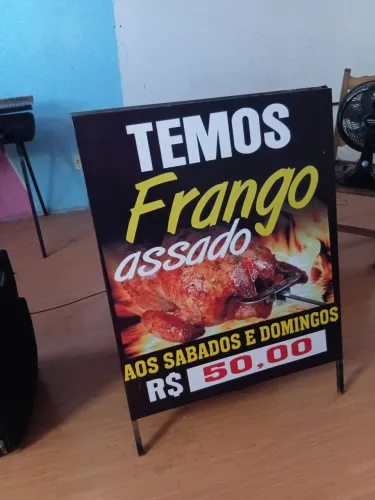 CAVALETE DE METALON PARA FRANGO ASSADO NOVO.