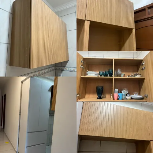 4 Móveis modulares alto padrão 100%MDF ripado