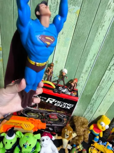LOTE DE BRINQUEDOS ANTIGOS E COLECIONÁVEIS - SUPERMAN, ARTHUR E MUITO MAIS!