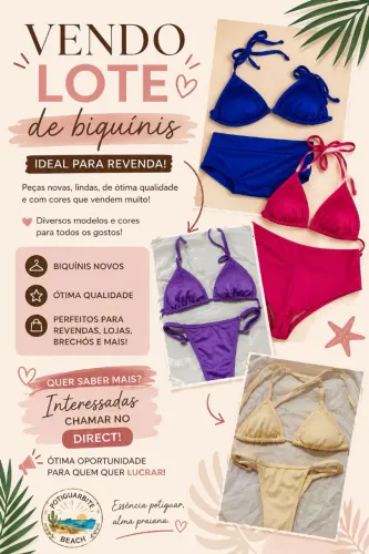 Vendo lote de biquíni pra revenda