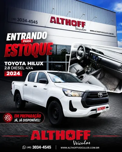 Toyota Hilux CD 4X4 2.8 Diesel Mec. 2024