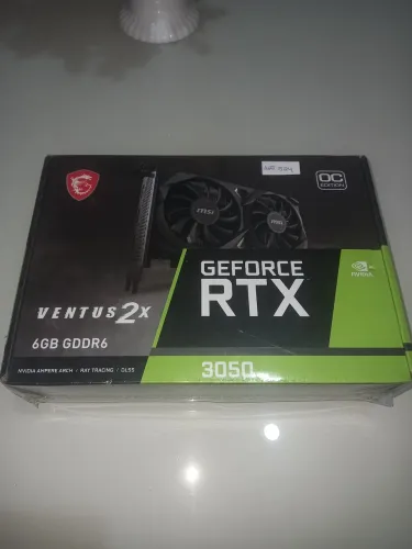 placa de vídeo MSI GeForce RTX 3050 Ventus 2X OC de 6GB GDDR6