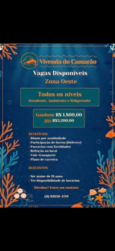 Vagas de emprego imediato