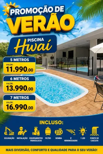 Piscina de fibra