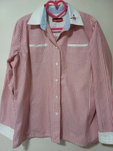 Camisa social listrada Scene semi-nova.