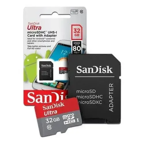 Cartão de Memória SanDisk Ultra 32GB MicroSD 80MB/s Classe 10